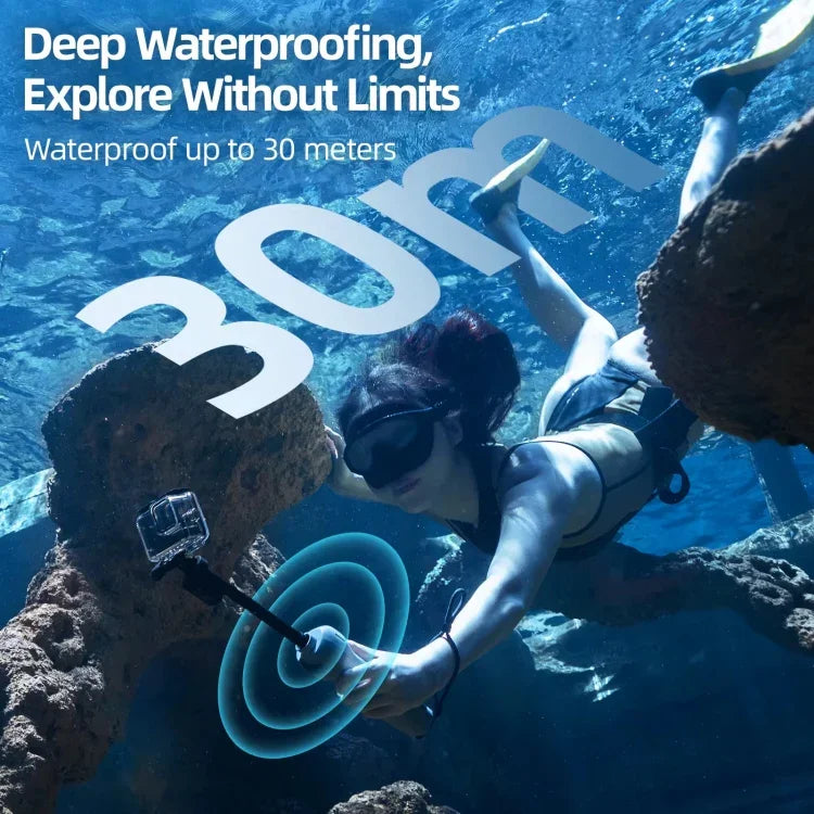 Telesin Selfiepinne Vattentät - 250-850mm med Fjärr till GoPro Hero13/12/11/Mini/10/9/8 Black / Max