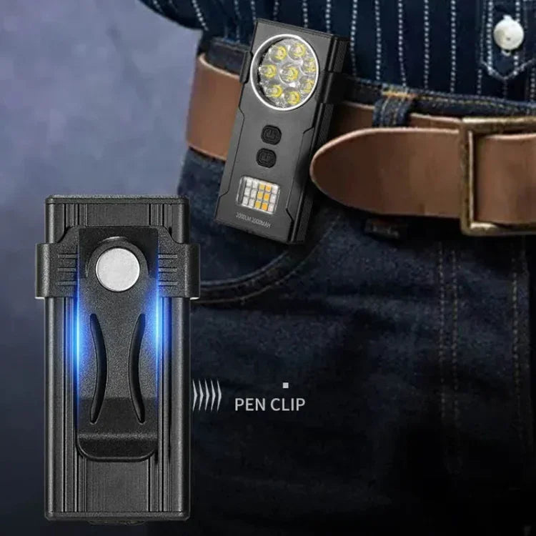 Magnetisk Mini Arbetslampa med Multiljus & Typ-C – Kompakt, kraftfull och bärbar