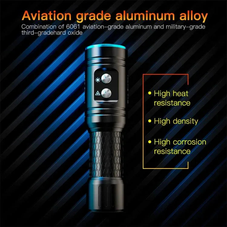 Sea Frogs SF-L03 – Vattentät Dykficklampa för Professionell Användning (1000 lm)