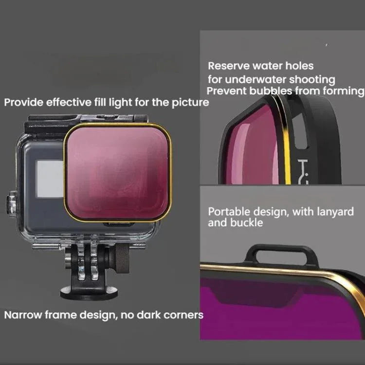 GoPro HERO5/HERO6 PGYTECH Dykfilter – Vattentätt och färg korrigerande