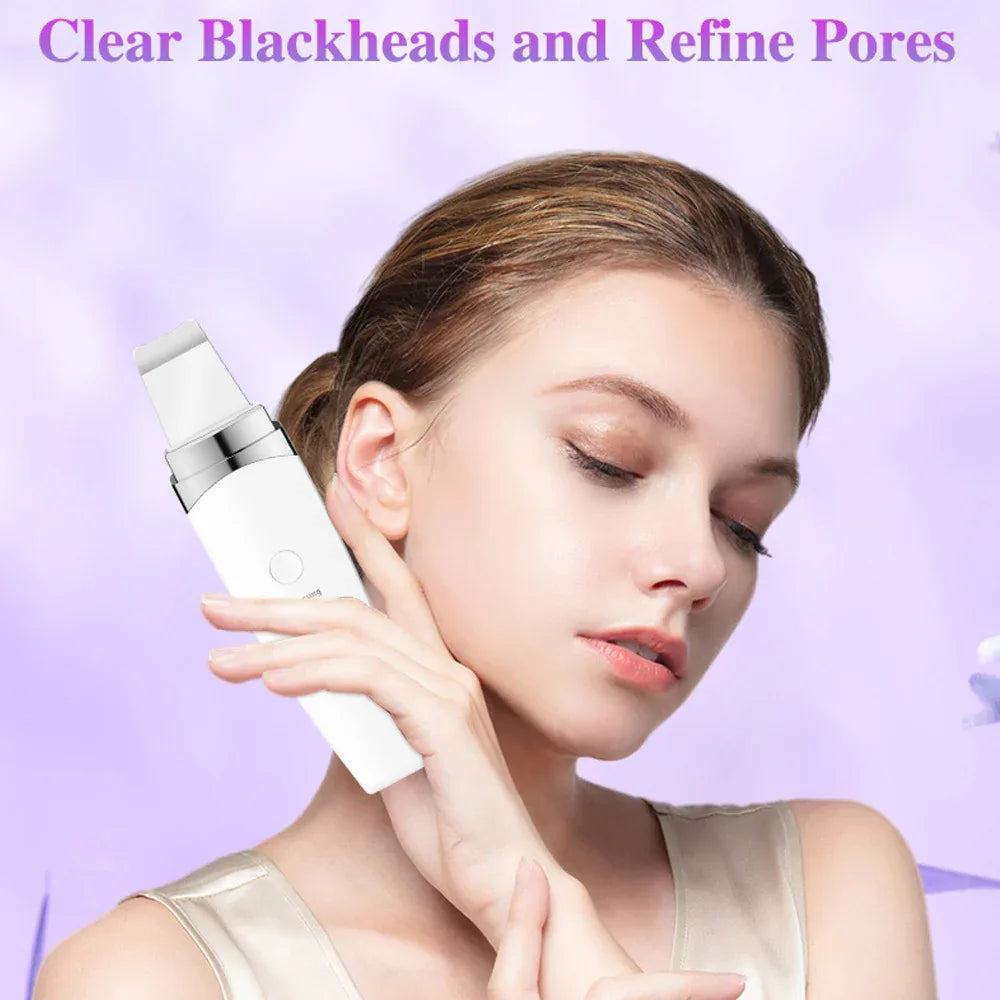 Ultrasonic Peeling Beauty Instrument Facial Scrubber Cleaner
