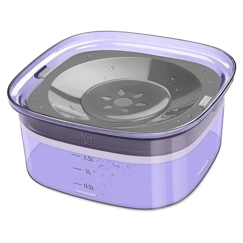 Pet Dog Splash-Proof Water Bowl
