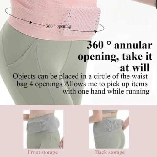 Andningsbar dold midjeväska