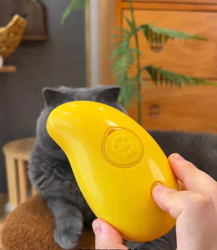 Kattborste med ånga – skonsam pälsvård som minskar tovor och löst hår