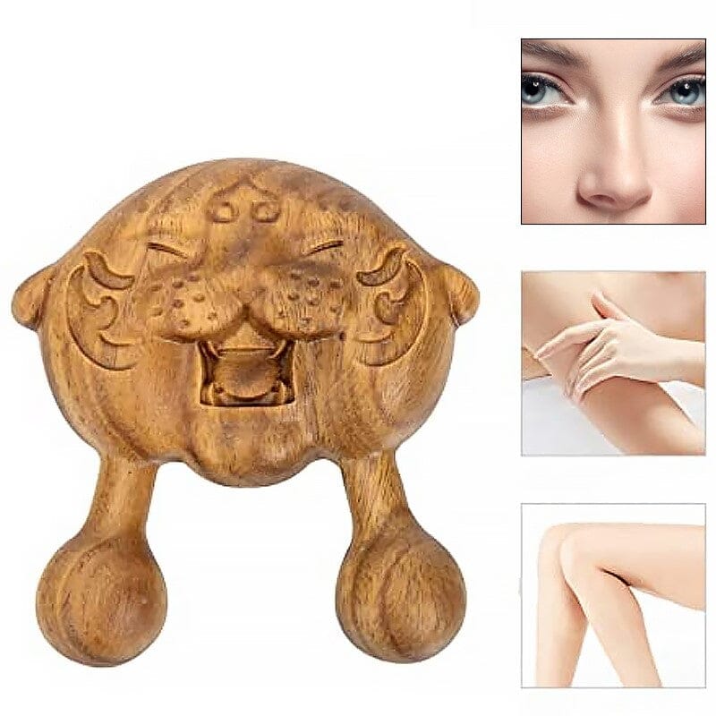 Ansiktsmassageverktyg i trä