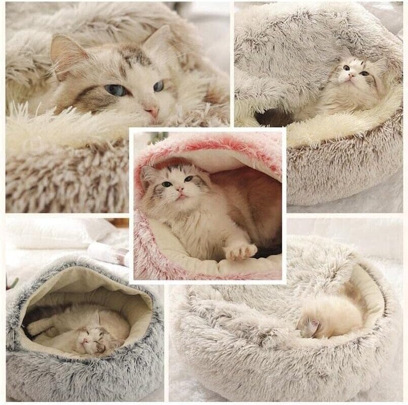 Anti-ångest säng för katt och hund