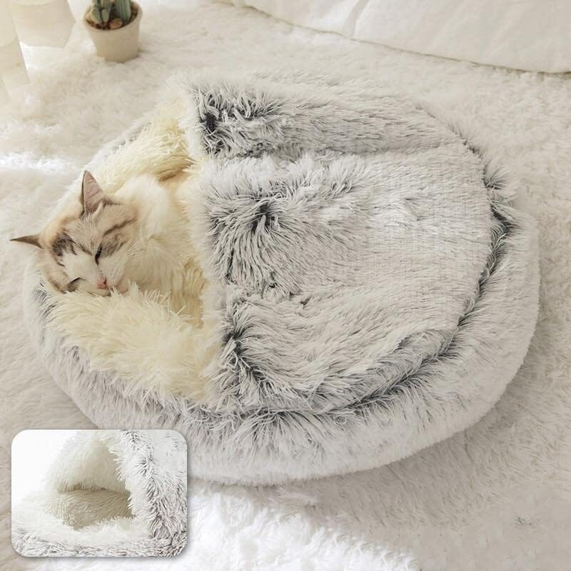 Anti-ångest säng för katt och hund