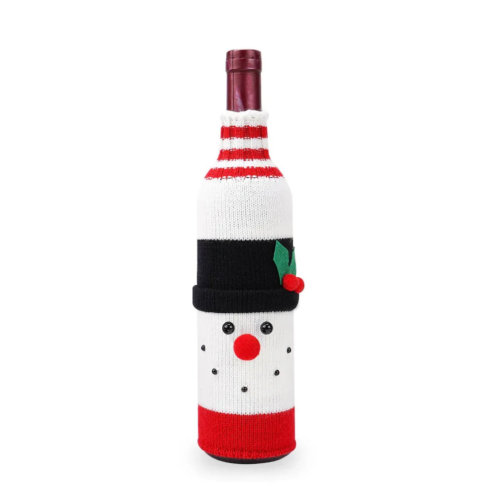 Home Fashion Simple Christmas Table Decorations Bottle Cover
