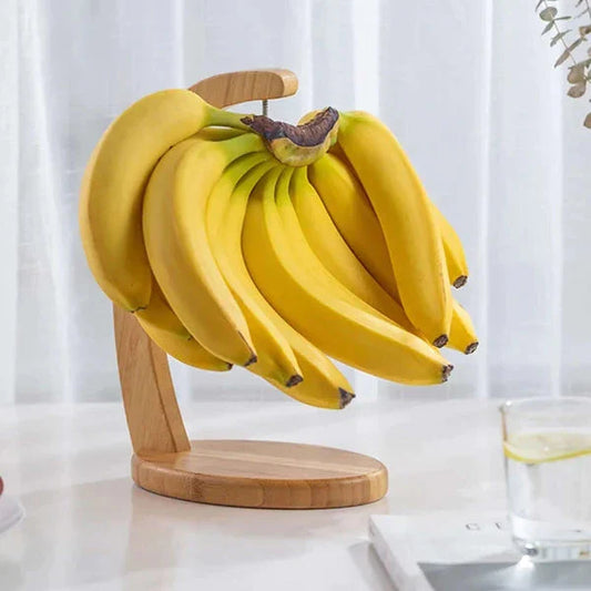 Elegant Bananhållare i Bambu – För Fräschare Bananer & Stilrent Kök