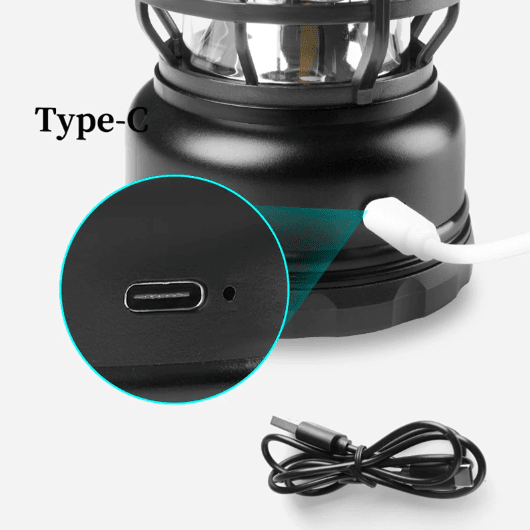 Bärbar campinglampa