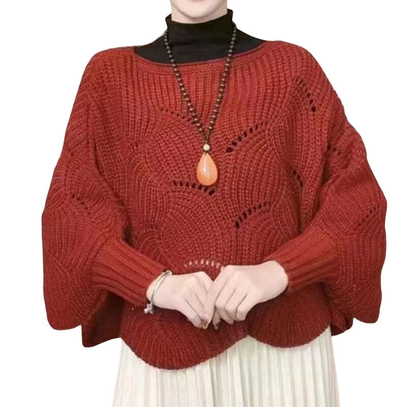 Bat Sleeve Stickad sjal