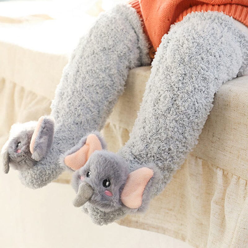 Bebis Vinter Fluffiga Toffel Sockor