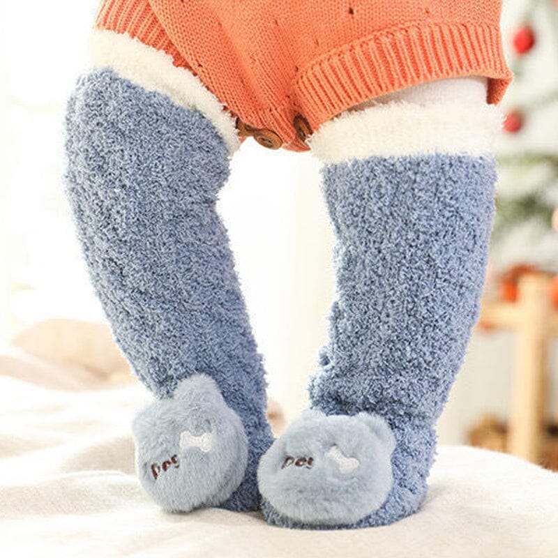 Bebis Vinter Fluffiga Toffel Sockor