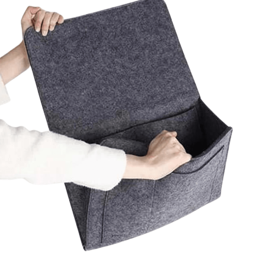Smart Förvaringsficka – Säng- & Sofforganiserare i Filt