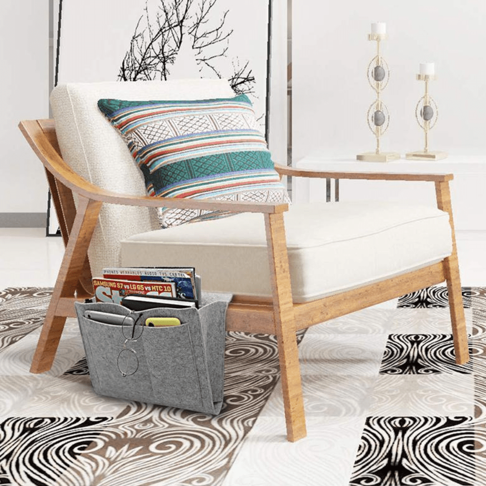 Smart Förvaringsficka – Säng- & Sofforganiserare i Filt