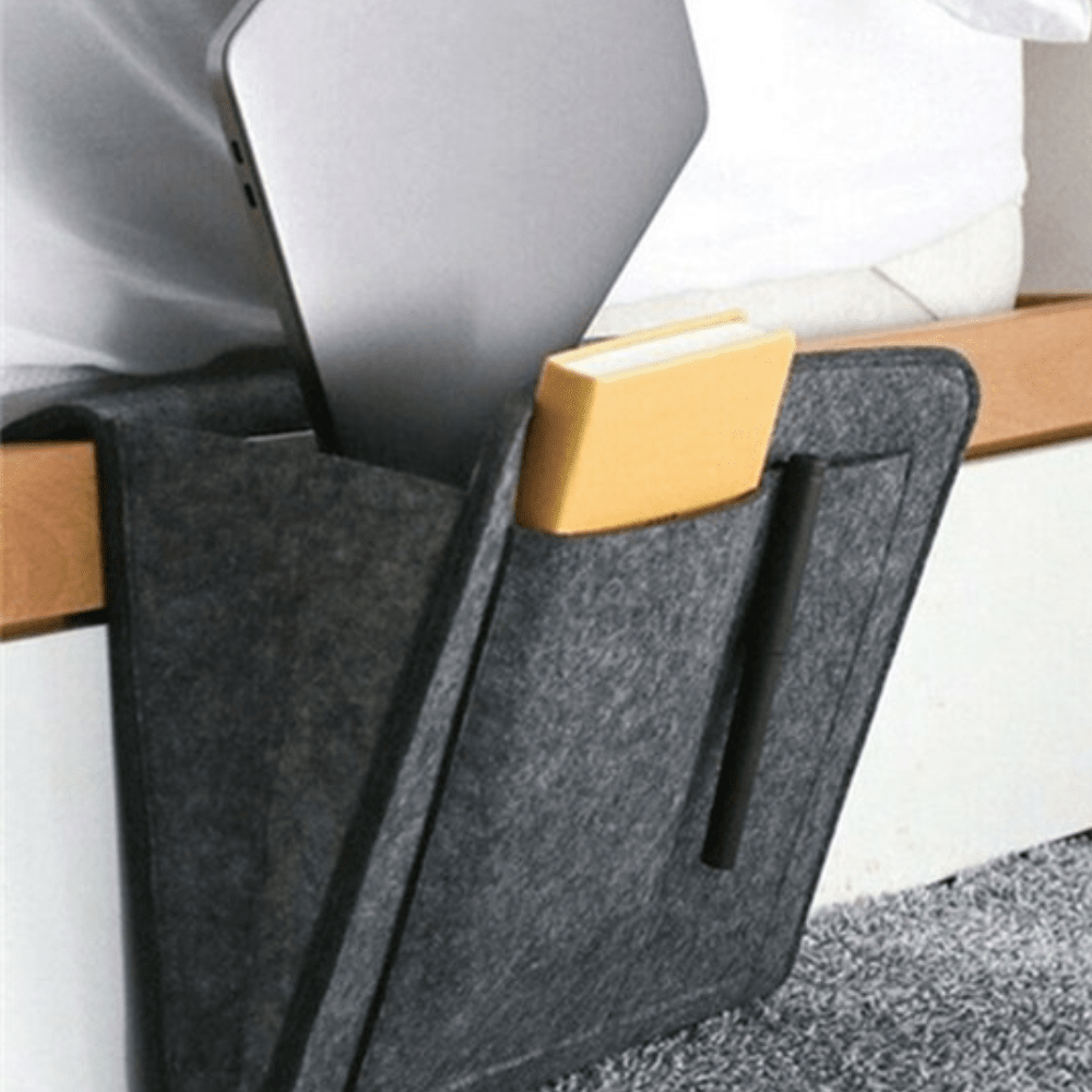 Smart Förvaringsficka – Säng- & Sofforganiserare i Filt