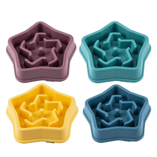 Plastic Choking Preventing Feeding Pet Bowl