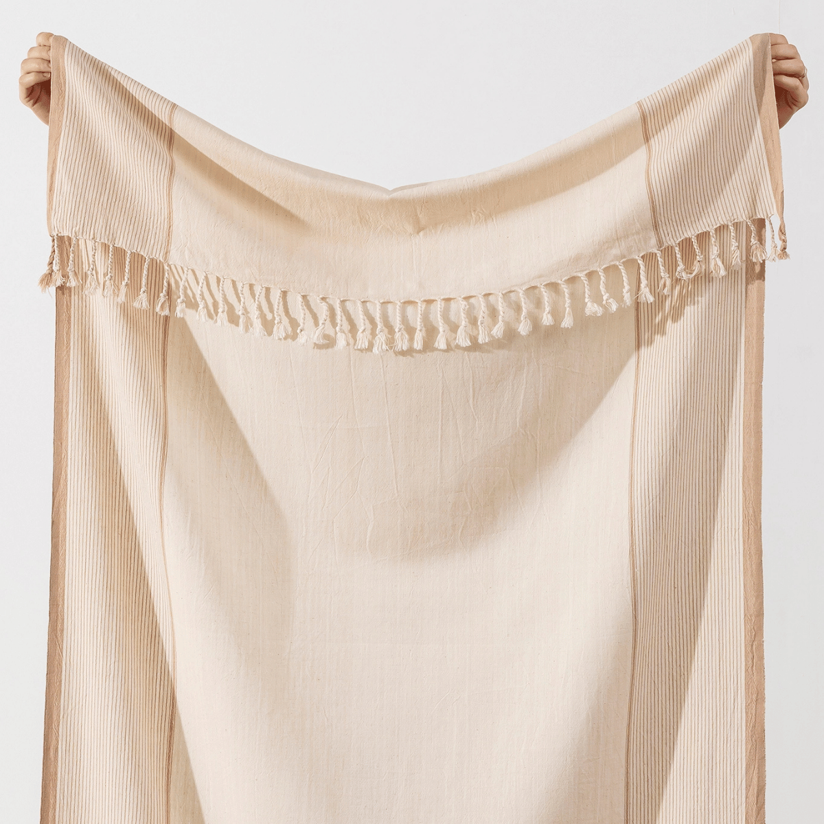 Strandhandduk beige handduksset