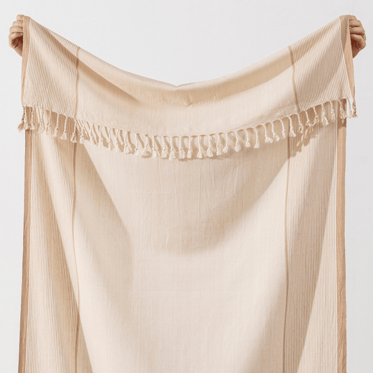 Strandhandduk beige handduksset