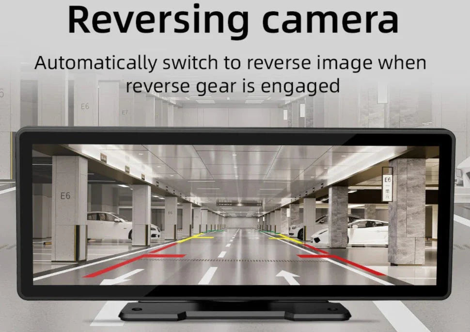 CarScreen 10.26" – Trådlös CarPlay/Android Auto + Gratis Backkamera
