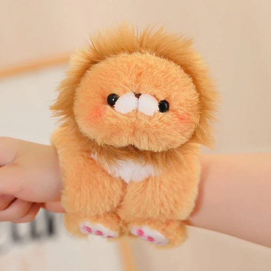 Cartoon Creative Snap Loop Wrist Attachable Plush Toys
