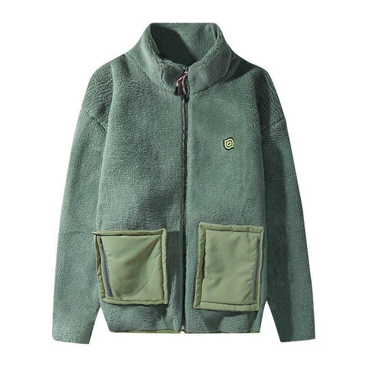 Cotton Jacket With Large Pockets For Men