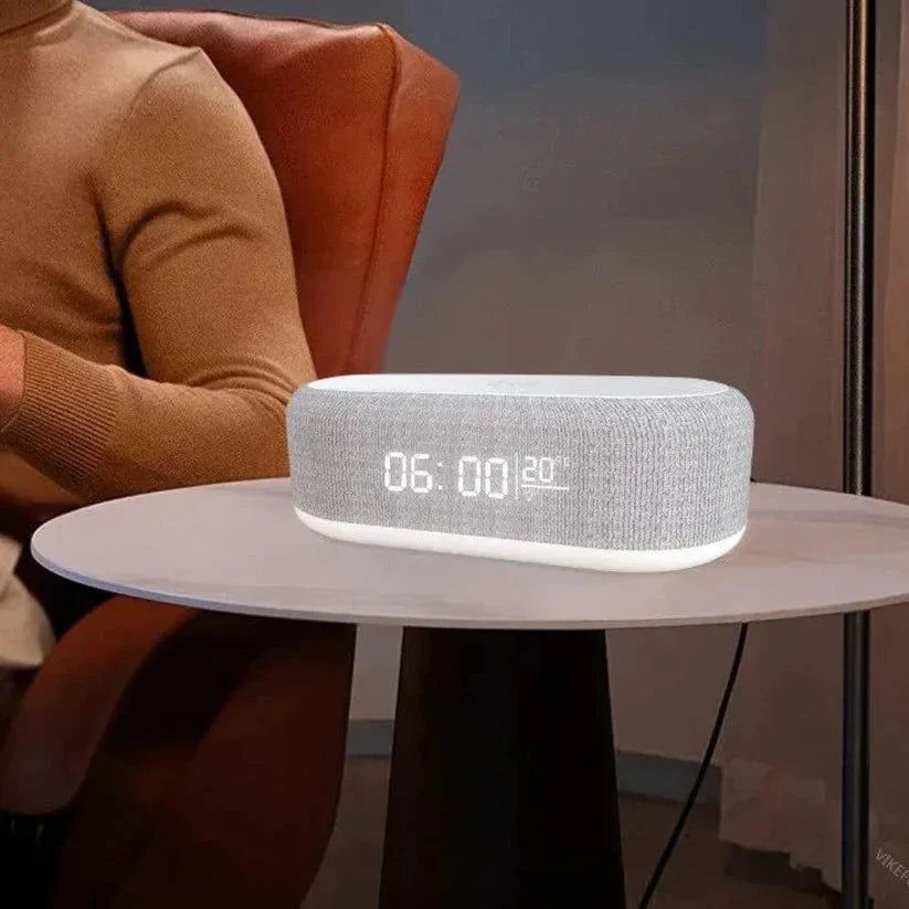 Digital Väckarklocka med Trådlös laddning av mobilen