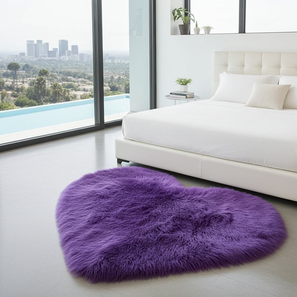 HJÄRTAT - Mjuk hjärtformad matta