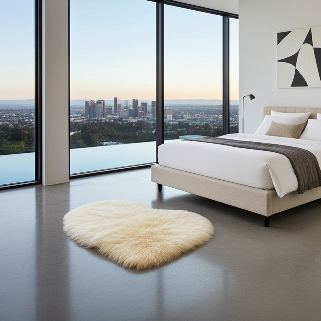 HJÄRTAT - Mjuk hjärtformad matta