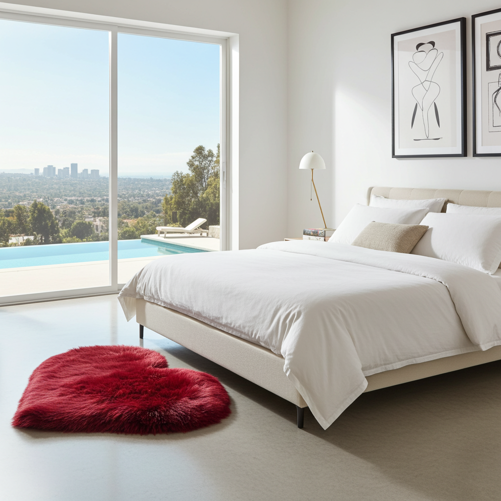 HJÄRTAT - Mjuk hjärtformad matta