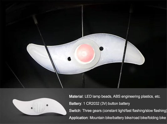 Ekerbelysning – Hot Wheel Spoke Light för Säkra och Färgstarka Cykelturer