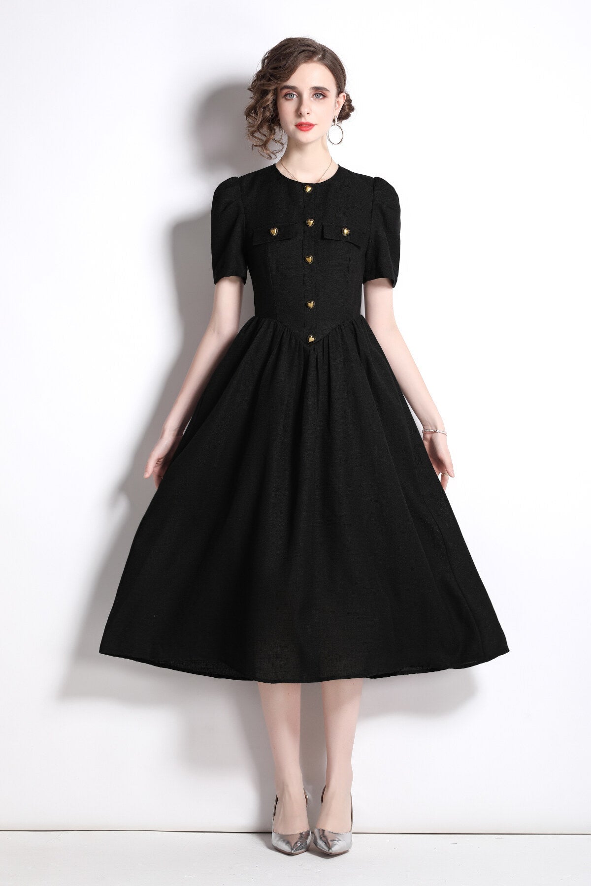 Everyday Elegant Black Dress-2