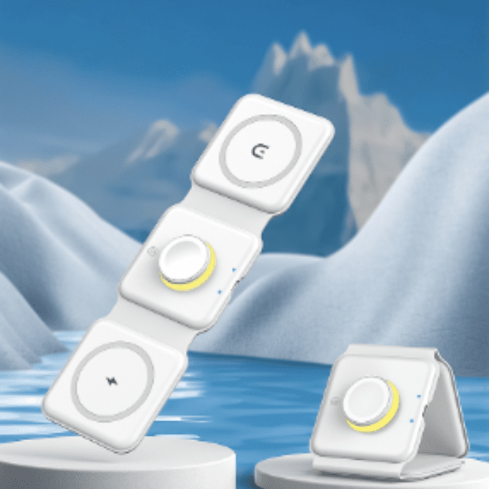 Trådlös laddare med tre zoner