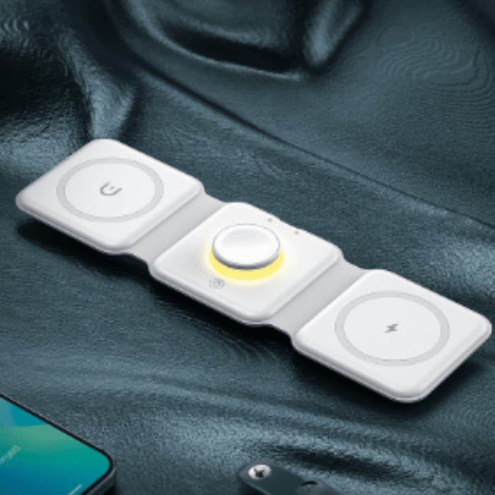 Trådlös laddare med tre zoner