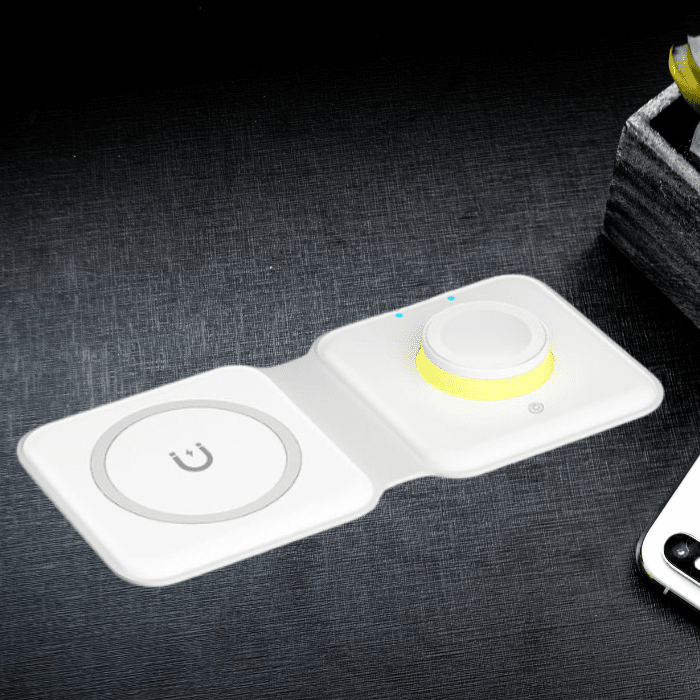 Trådlös laddare med tre zoner