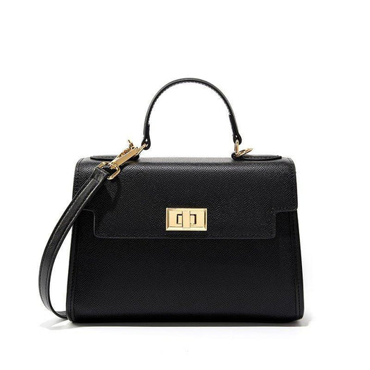 Genuine Leather Handbag With Adjustable Shoulder Strap
