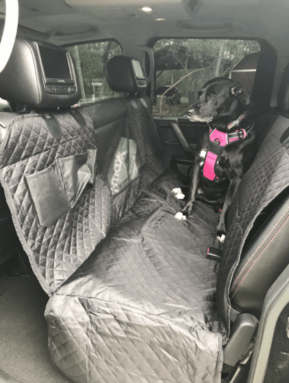Hundkojan + Gratis hundbälte - Baksätesskydd som skyddar mot lera och hår
