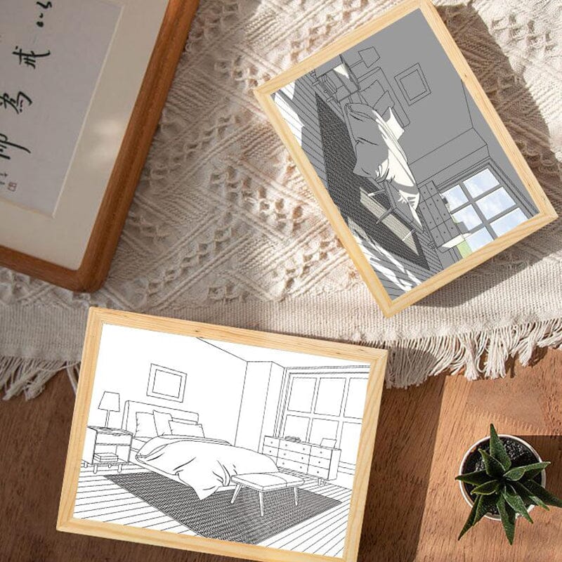 ILLUMIART - Ljustavla med Belysning – Förvandla Ditt Rum med Förtrollande Konst