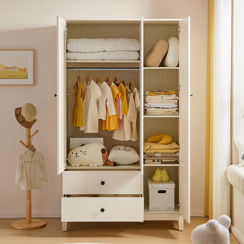Julies Kids White Wardrobe Cabinet-3