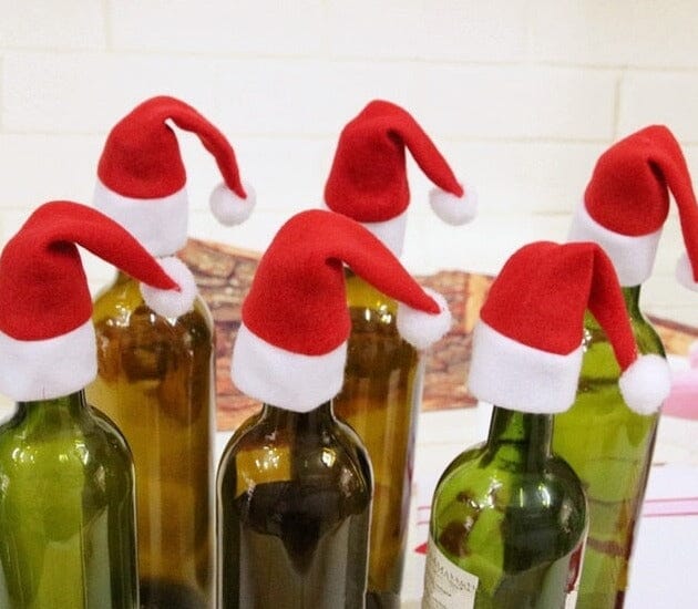 Julkläder till vinflaska