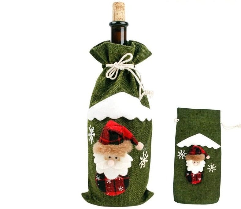 Julkläder till vinflaska