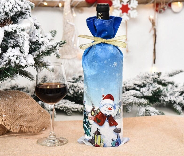 Julkläder till vinflaska