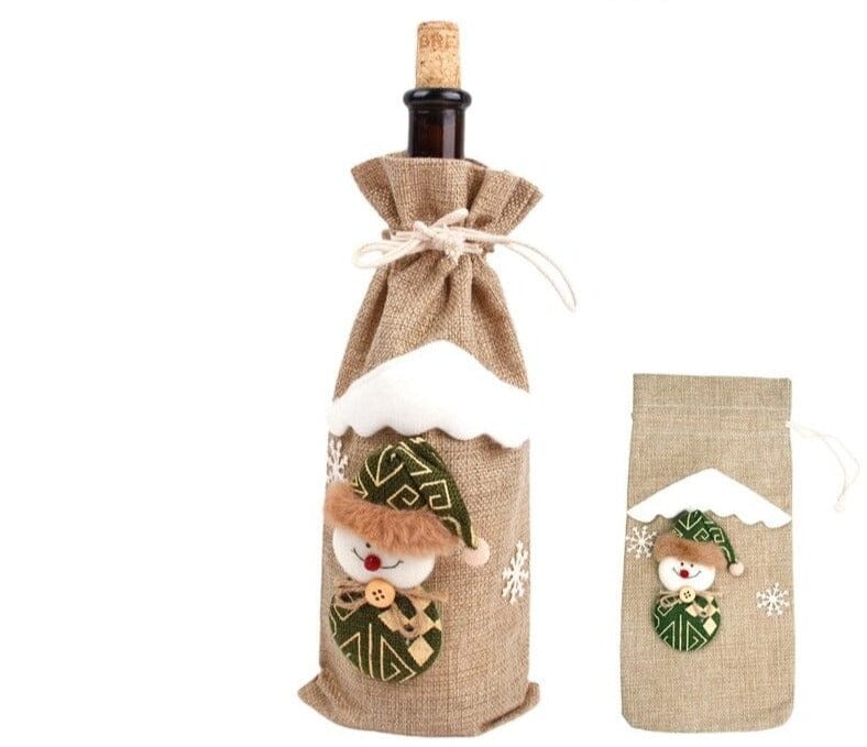 Julkläder till vinflaska