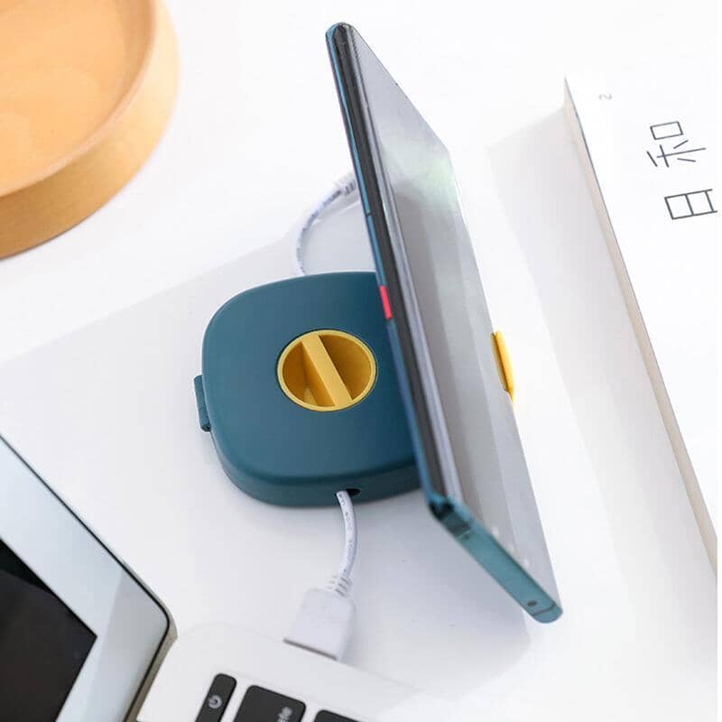 Kabelupprullare med Telefonstativ