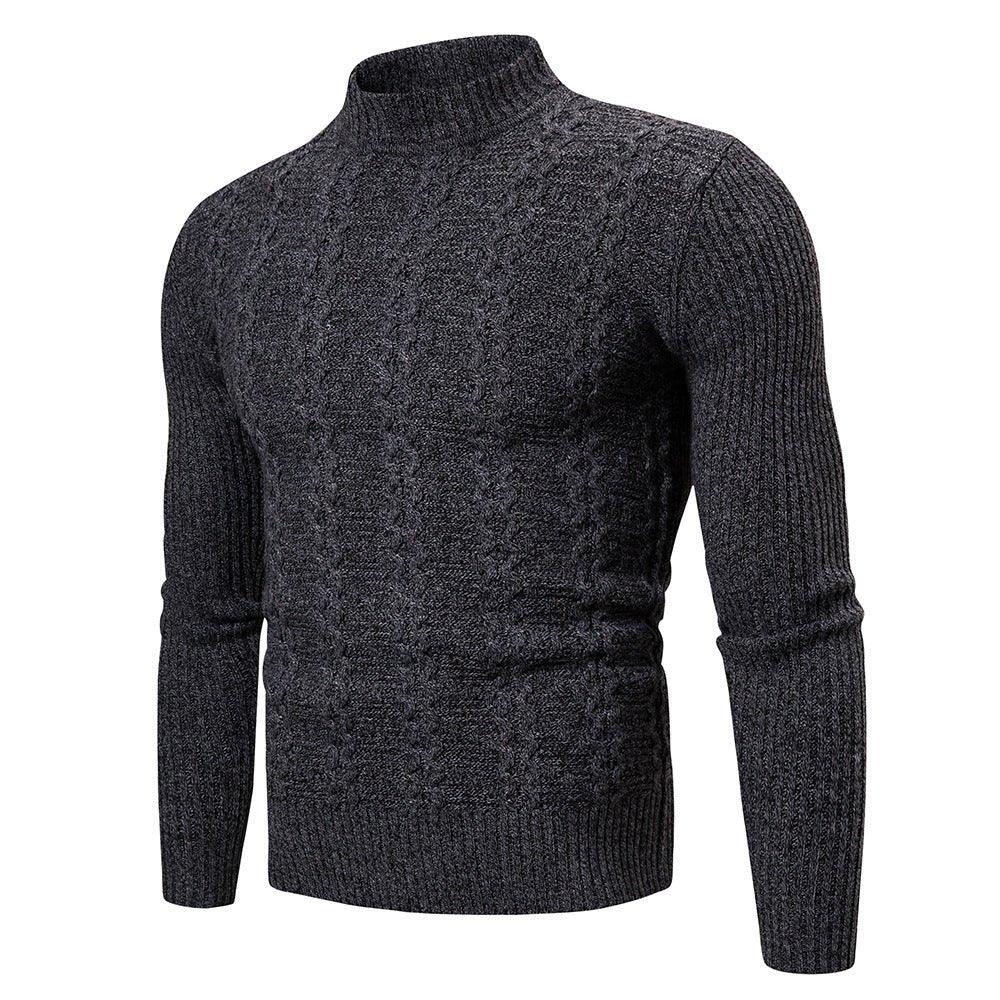 Men's Fashion Trend Twisted Long-Sleeved Casual Sports Sweater