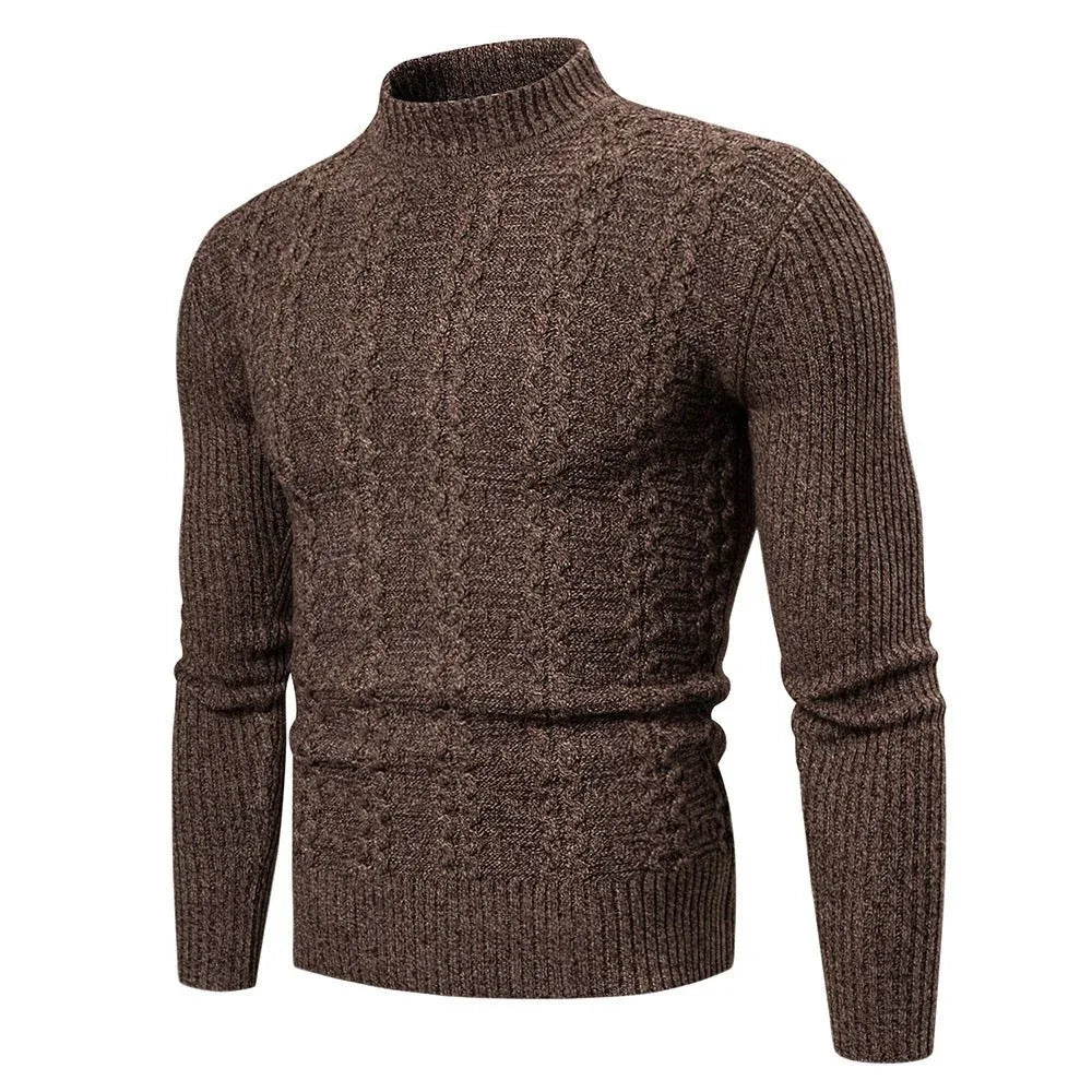 Men's Fashion Trend Twisted Long-Sleeved Casual Sports Sweater