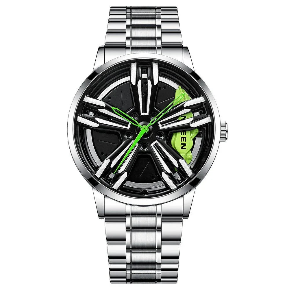 Men's Locomotive Wheel Watch