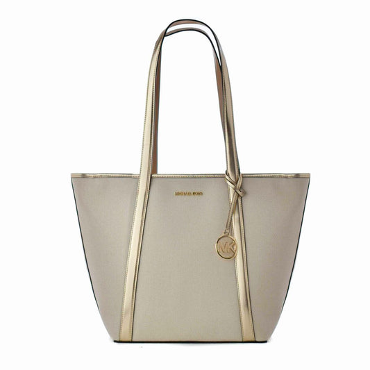 Michael Kors Handväska Pratt Metallisk Glans Guld