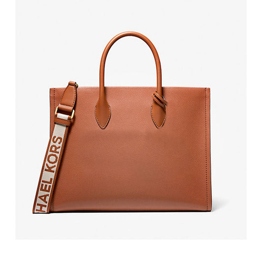 Michael Kors Handväska Greenwich Naturlig Adring Brun