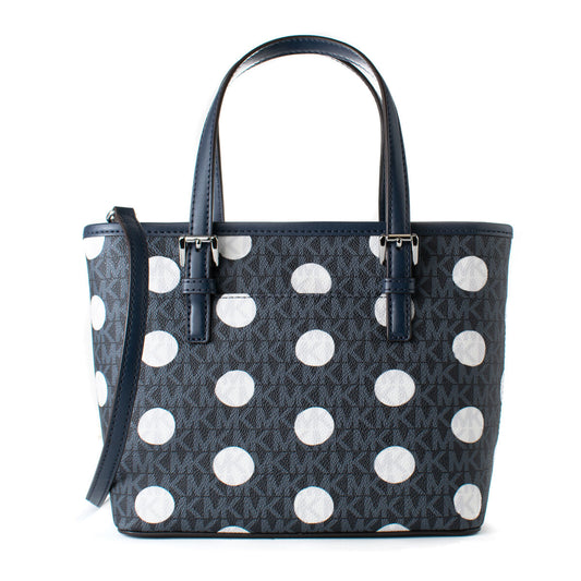 Michael Kors Handväska 35s5stvt0o Navy Kompakt Blå